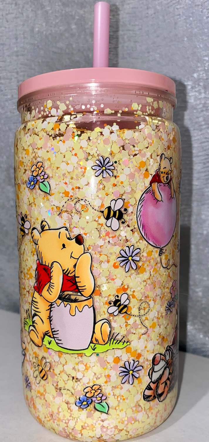 16OZ Premade Snowglobe tumbler