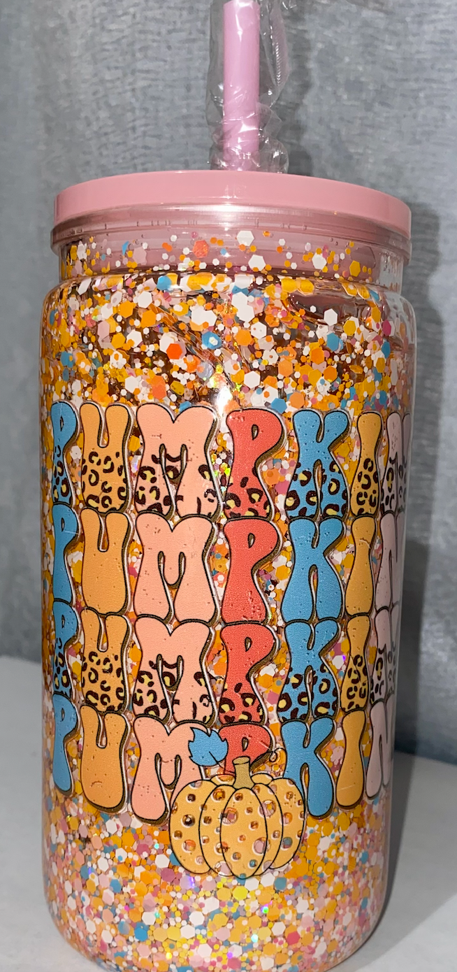 16OZ Premade Snowglobe Tumbler