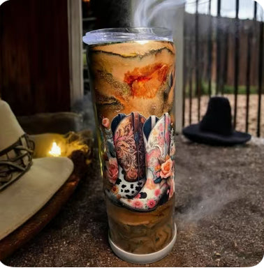 Cowgirl Boot Tumbler