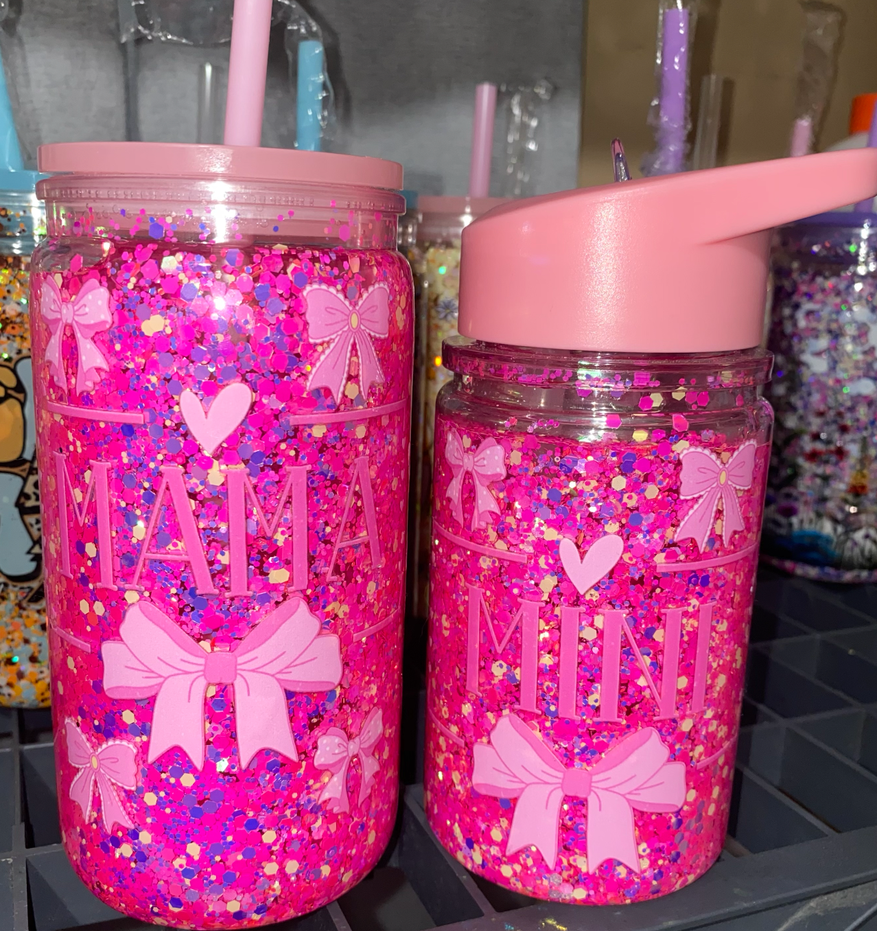 20oz Mama and Mini Snowglobe set