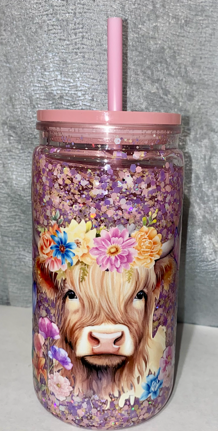 16OZ Premade Snowglobe Tumbler