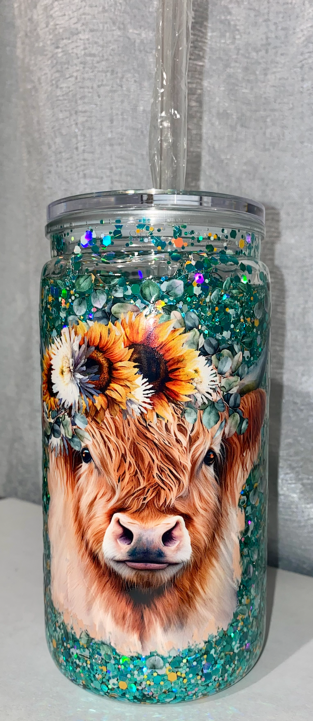 16OZ Premade Snowglobe Tumbler