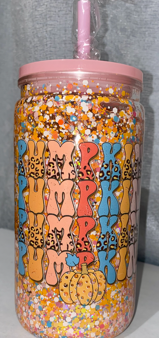 16OZ Premade Snowglobe Tumbler