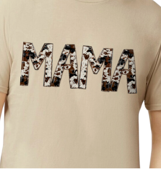 Cow print Mama T-shirt