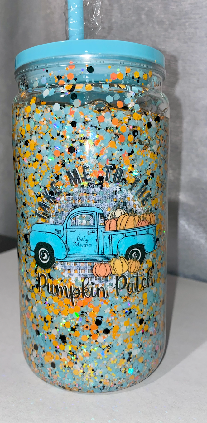 16OZ Premade Snowglobe Tumbler